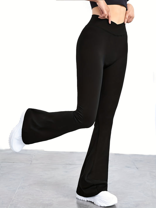 Bootcut Yoga Pants High Waist Butt Lifting Flare Pants Women's Activewear