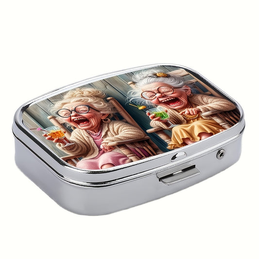 1pc Laughter Pill Box 2pcs Pill Boxes Rectangular Decorative Box Vitamin Pill Or