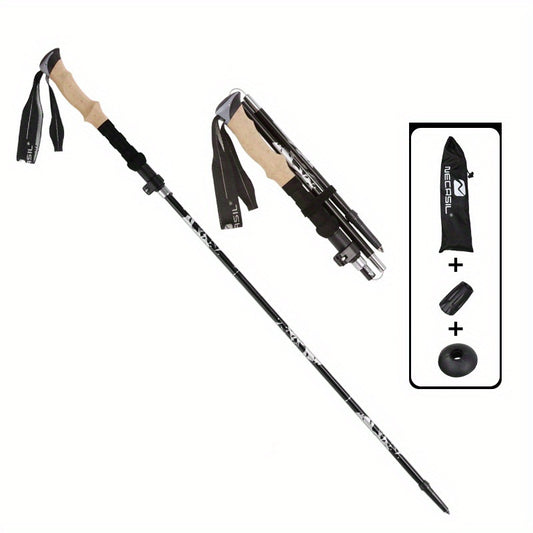 Folding Hiking Pole Ultra-light Walking Stick for Camping Hiking Trekking