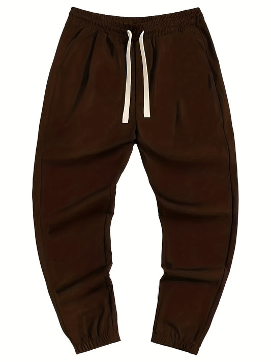 Men's Drawstring Pocket Sweatpants Loose Jogger Pants