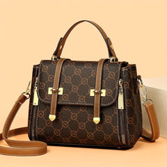 Vintage Shoulder Bag Mature Aesthetics Flap Top Satchel