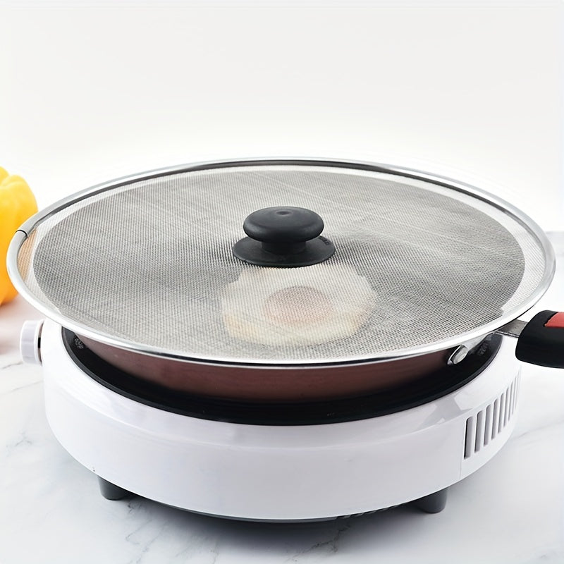Stainless Steel Splatter Screen for Frying Pan, Rust-Proof Anti-Sputtering Mesh