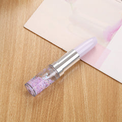 0.5mm Gel Pen for Girls with Lipstick Pen & Red Pocket Bag