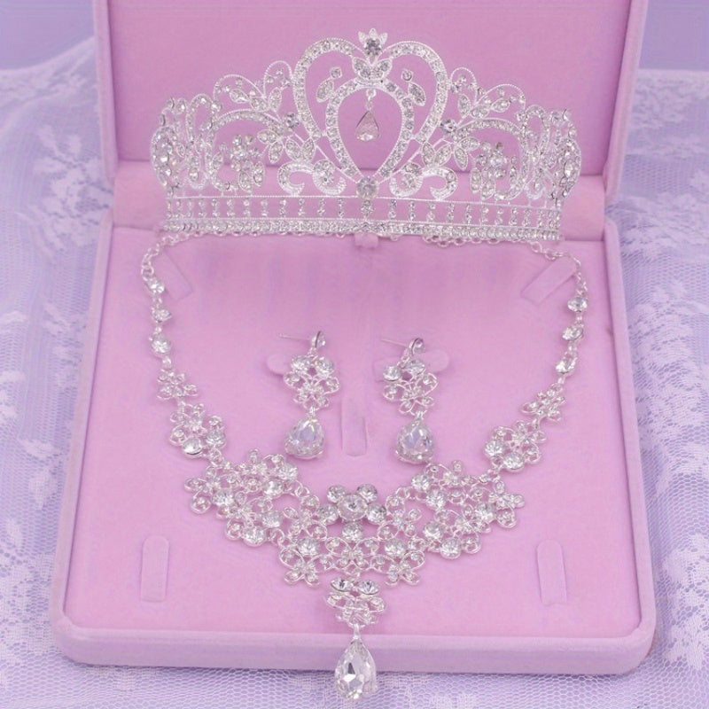 Crystal Rhinestone Bridal Jewelry Set
