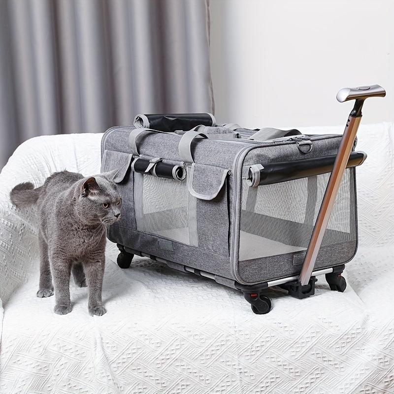 Spacious Pet Carrier Stroller For Dogs And Cats