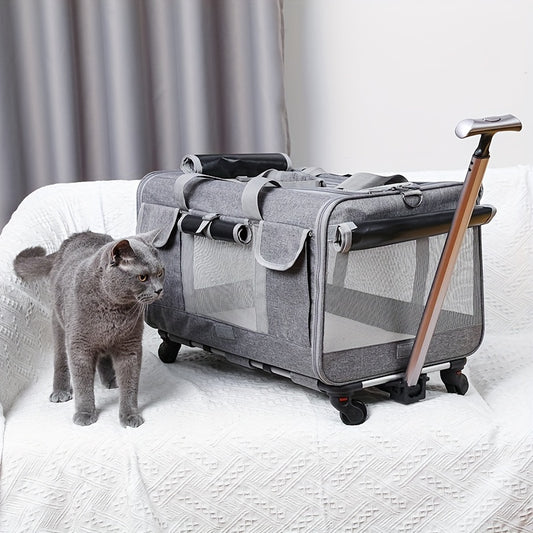 Spacious Pet Carrier Stroller For Dogs And Cats