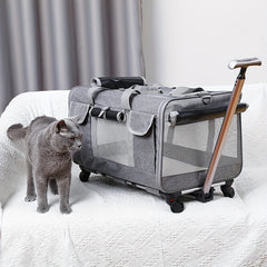Spacious Pet Carrier Stroller For Dogs And Cats