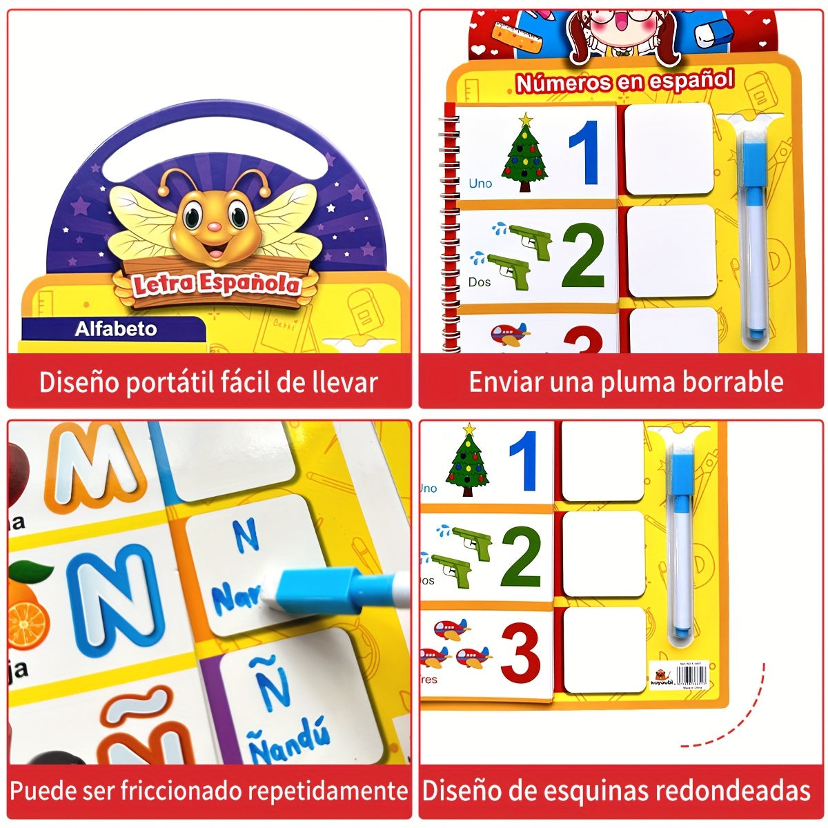 Spanish Kids' Word & Number Workbook