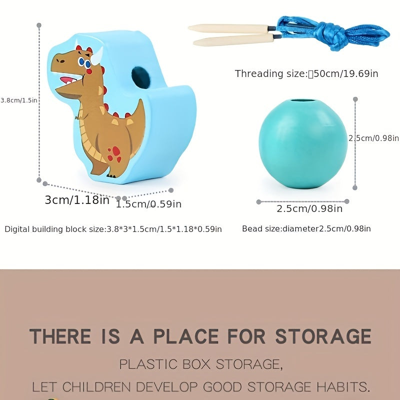 Kids Puzzle String Beads Building Block Toys