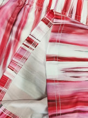 Women's Plus Stripe Print Wide Leg Trousers