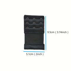 3pcs Bra Extenders Adjustable Elastic Bra Strap Women's Lingerie Accessories