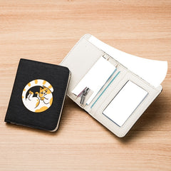 Canvas Cat Pattern Men's Compact Wallet