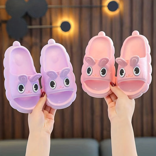 JIAGEYA Cartoon Slippers For Girls Non Slip Lightweight Open Toe Slippers