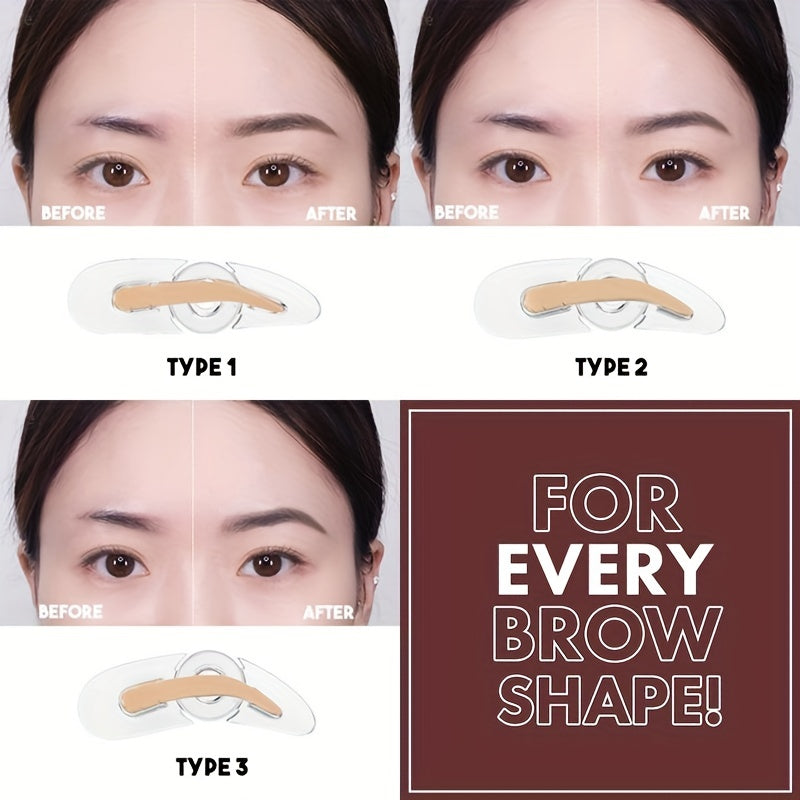 Waterproof Eyebrow Powder with Stamp and Brush
