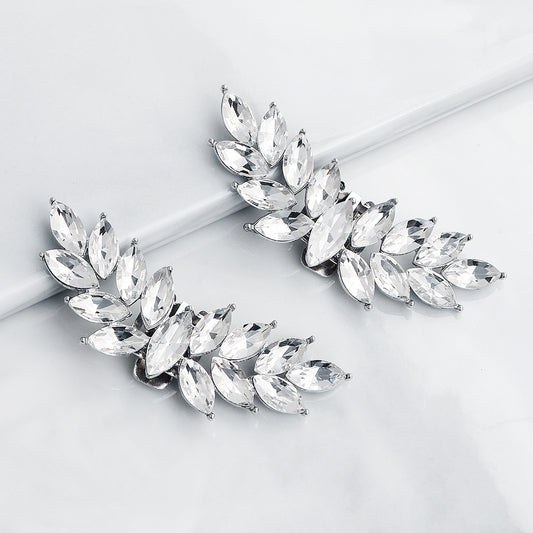 Crystal Rhinestone Shoe Clips DIY Floral Shoe Buckle Wedding Party