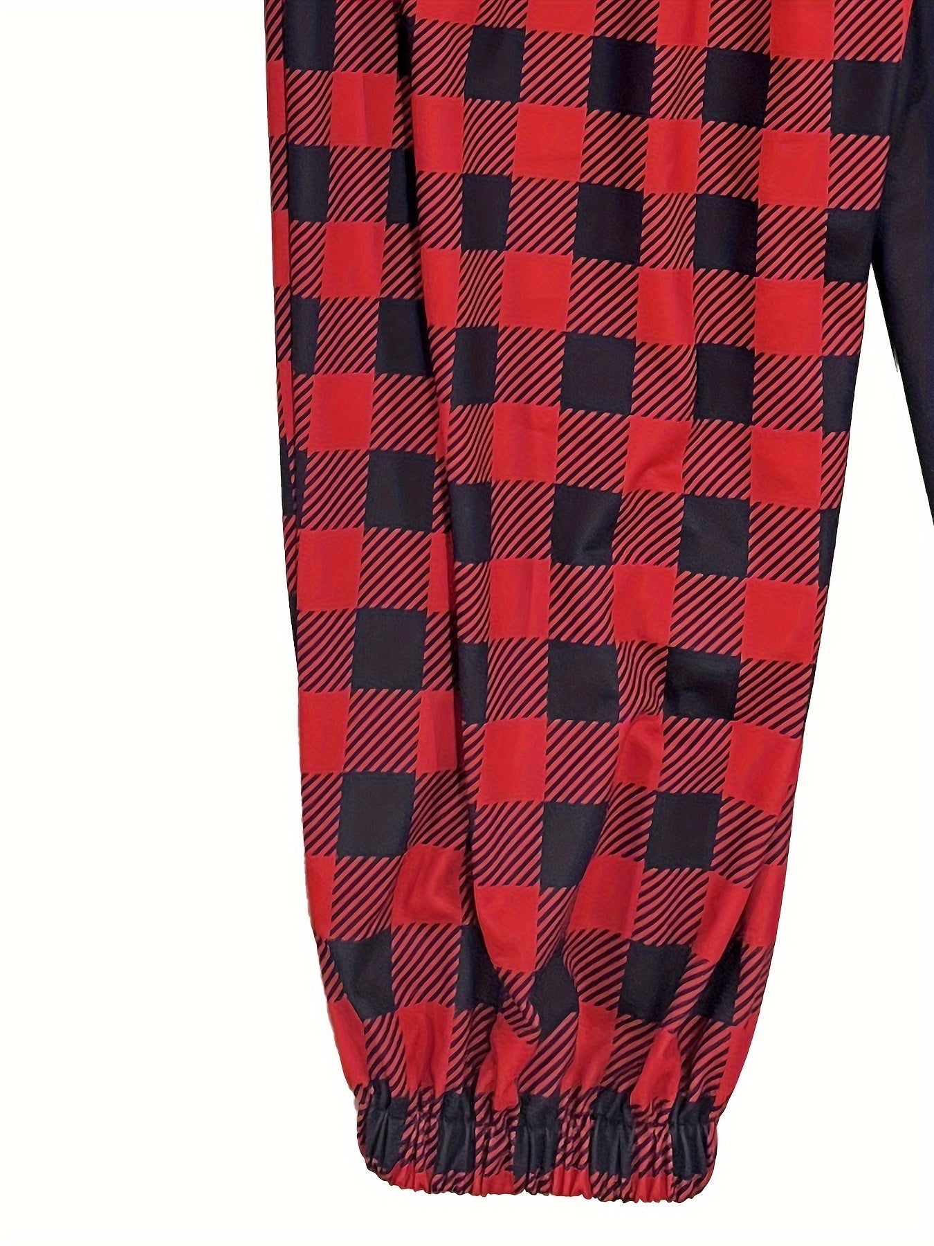  Christmas Colorblock Monster Print Joggers