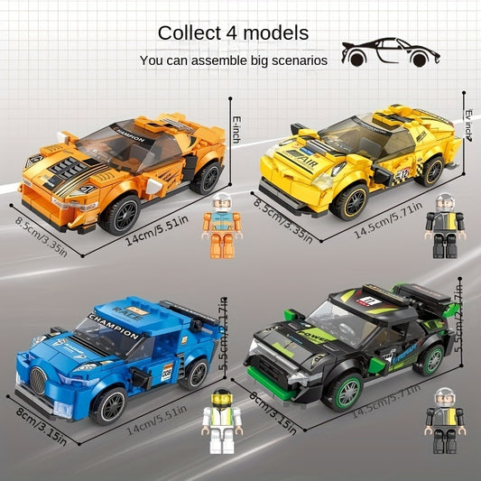 Building Blocks Racing Models Interior Decorations Christmas