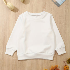 Boy's Solid Long Sleeve Sweatshirt Kids Casual Base Layer Top