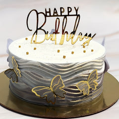 1pc Letter Graphic Cake Top Happy Birthday Art Cake Plate DIY