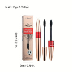 Waterproof 2 in 1 Mascara for Long Lashes