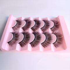 5 Pairs Fluffy Faux Mink Full Strip False Eyelashes