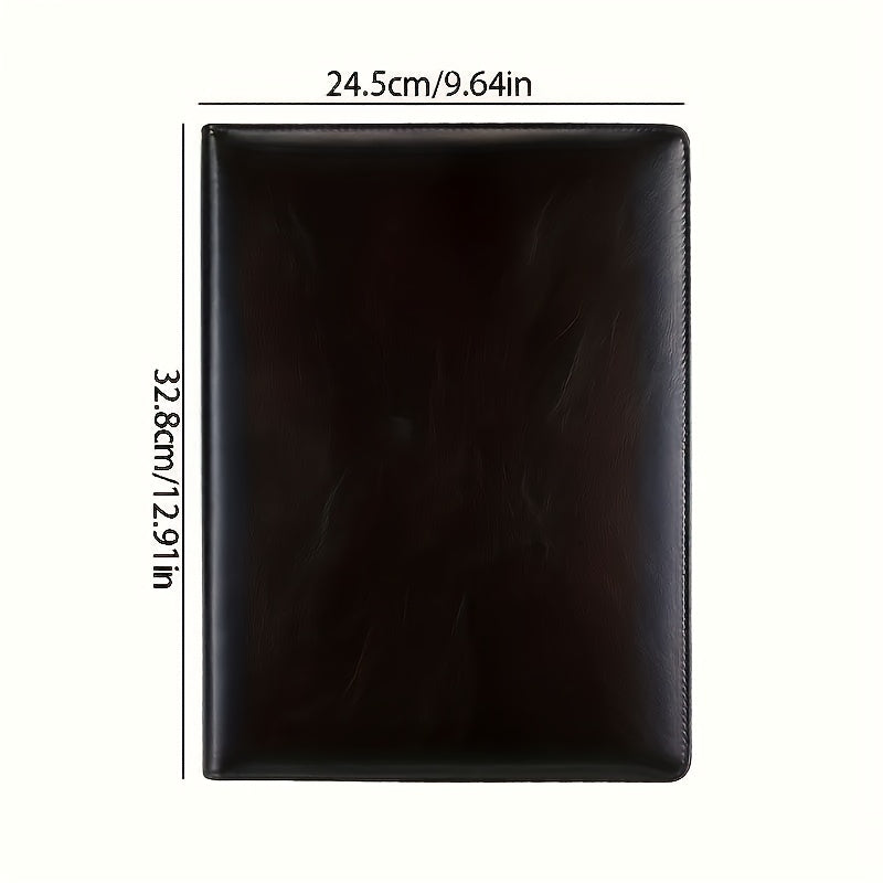 PU Leather Portfolio Folder with Clipboard Clip