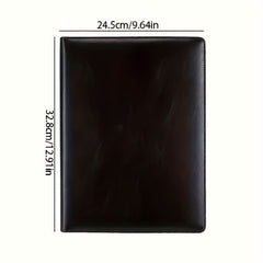 PU Leather Portfolio Folder with Clipboard Clip