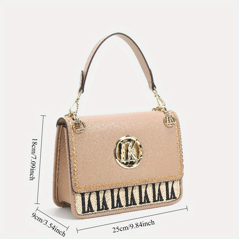 Floral Print Crossbody Bag Beige Yellow