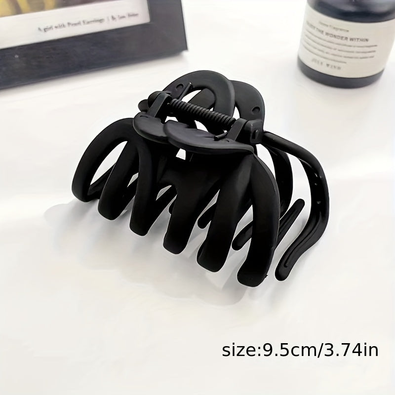 Matte Large Hair Claw Style Shark Claw Ponytail Holder Hair Clip