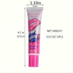 Tear Off Liquid Lipstick Long Lasting Lip Gloss 6 Colors