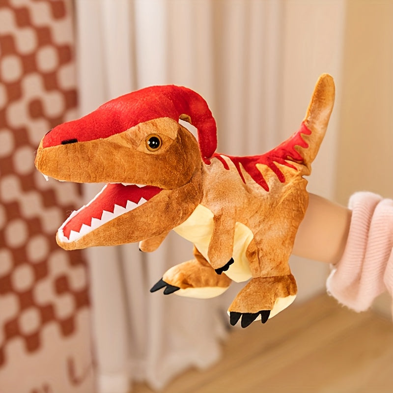 Dino Hand Puppets Parasaurolophus & Pterosaur Plush Toys