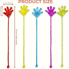 20pcs Sticky Hands Stretchy Glitter Sensory Fidget Toys - 5 Colors