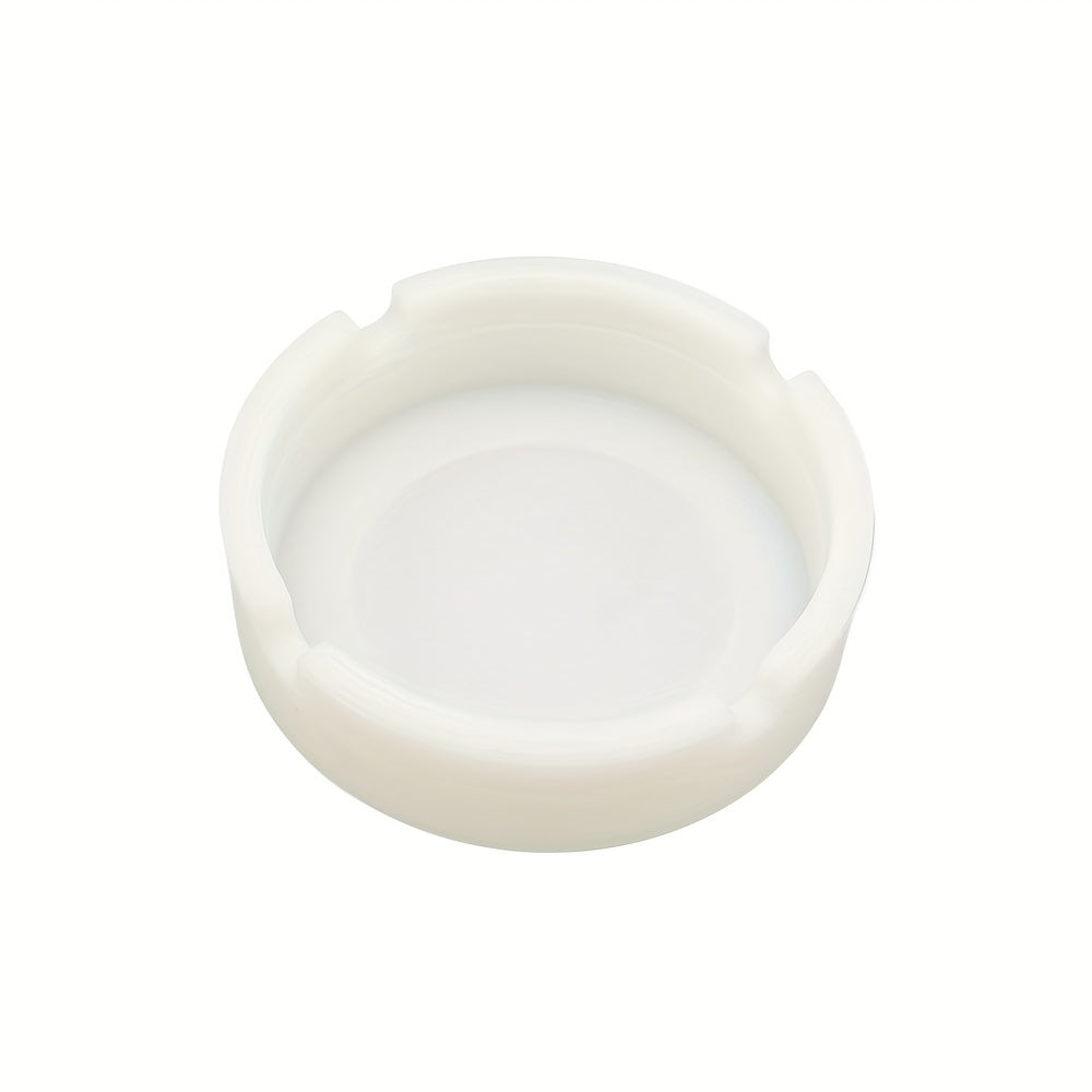 Luminous Silicone Ashtray Resists Temperatures Soft Portable Round Ashtray