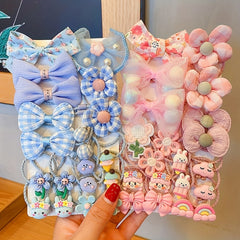 20pcs Girls Cartoon Hair Ties Set Holiday Gift