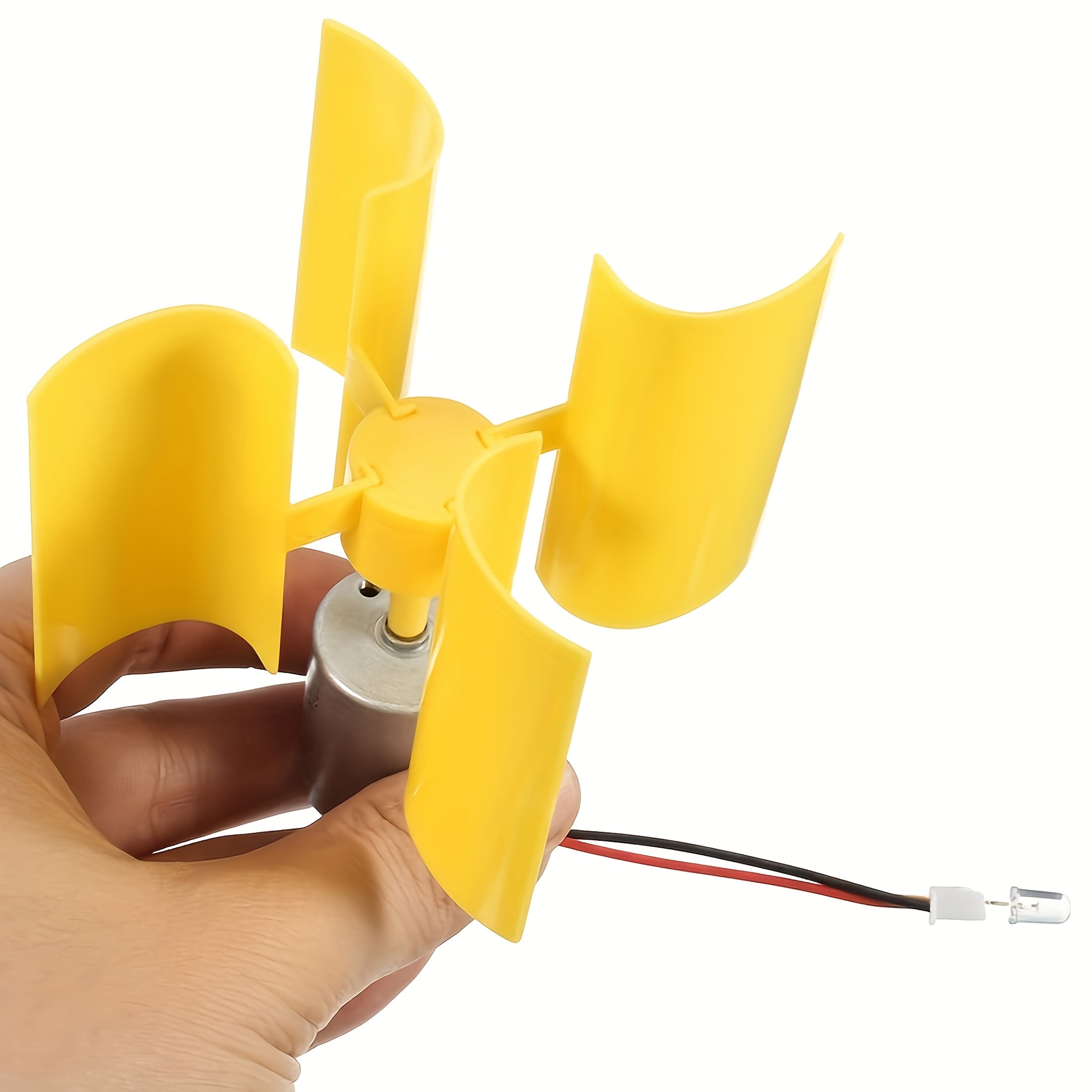 2pcs DIY Wind Turbine Generator Kit 4 Blade Micro Vertical Motors