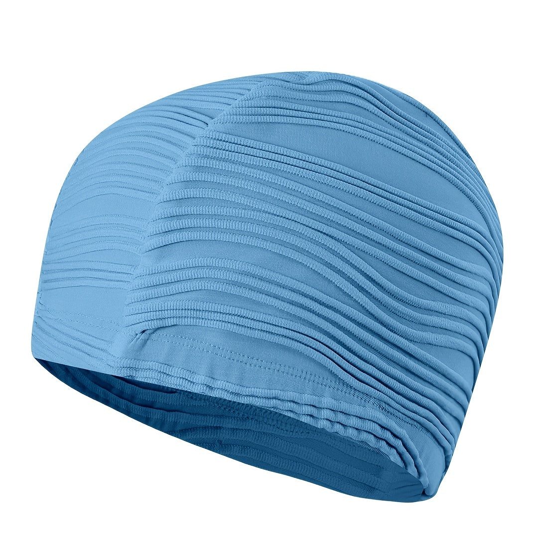 Ear Protection Swim Cap High Elastic Solid Cap For Hair Adult
