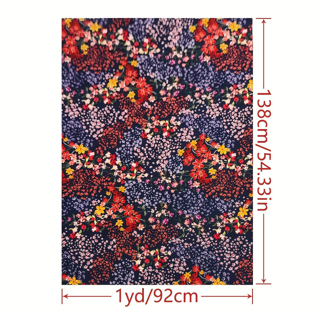 Artificial Cotton Fabric Diy Clothes Pants Dress Fabric 1yard