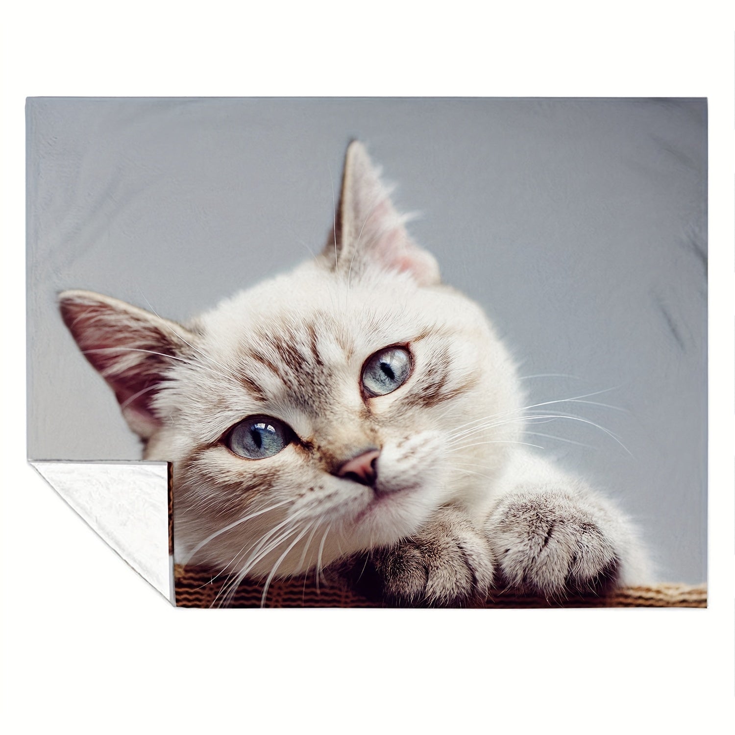 Soft Cat Blanket for Bed Chair Sofa Outdoor Travel