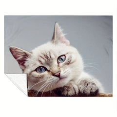 Soft Cat Blanket for Bed Chair Sofa Outdoor Travel