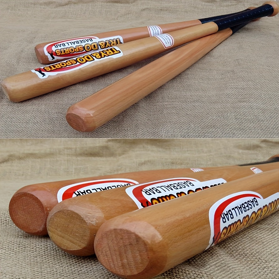 Solid Wood Baseball Bat Softball Training Ball Bat