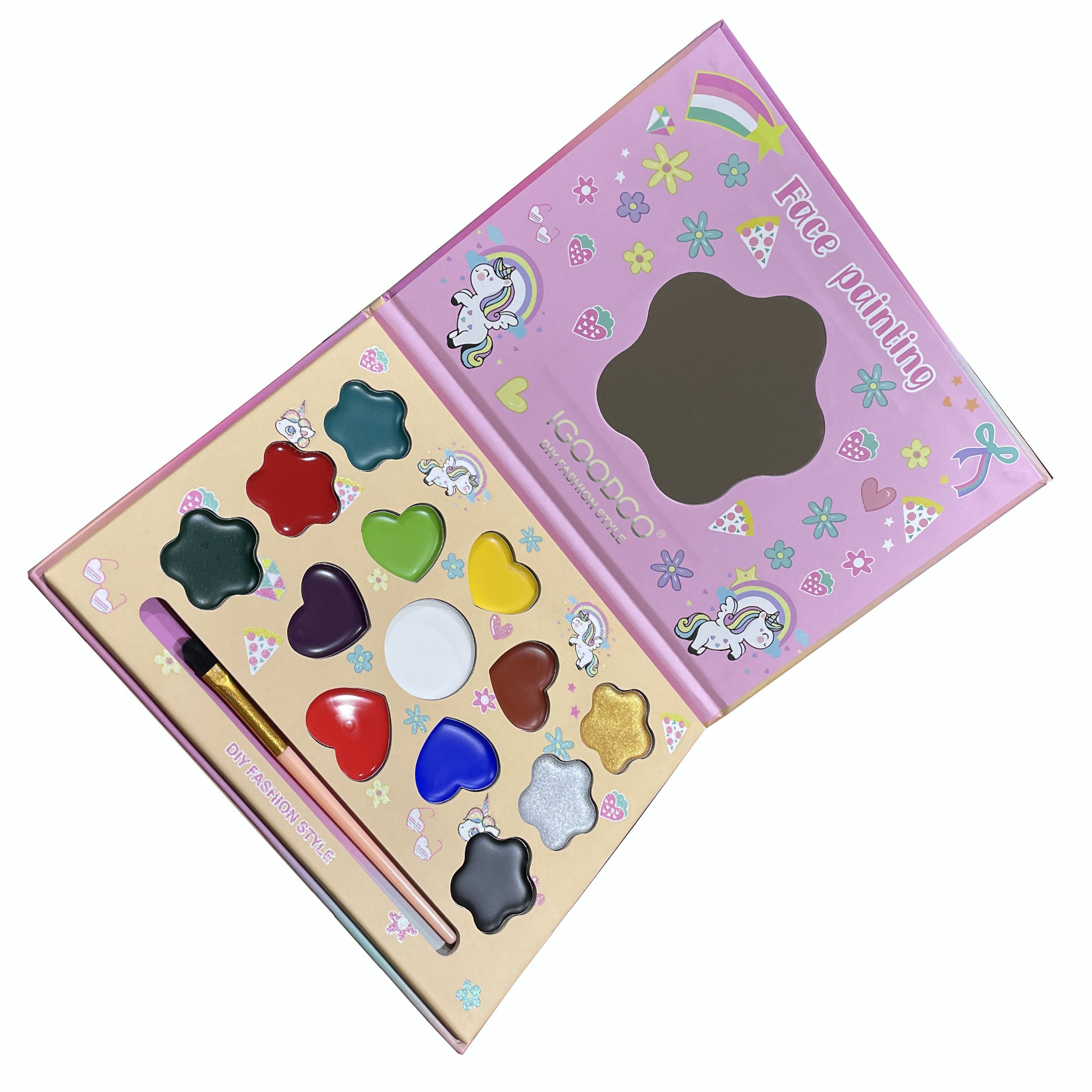 Halloween Multicolor Eyeshadow Palette Waterproof Body Paint