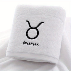 Constellation Embroidery Bath Towel Soft Skin-friendly Absorbent Towel