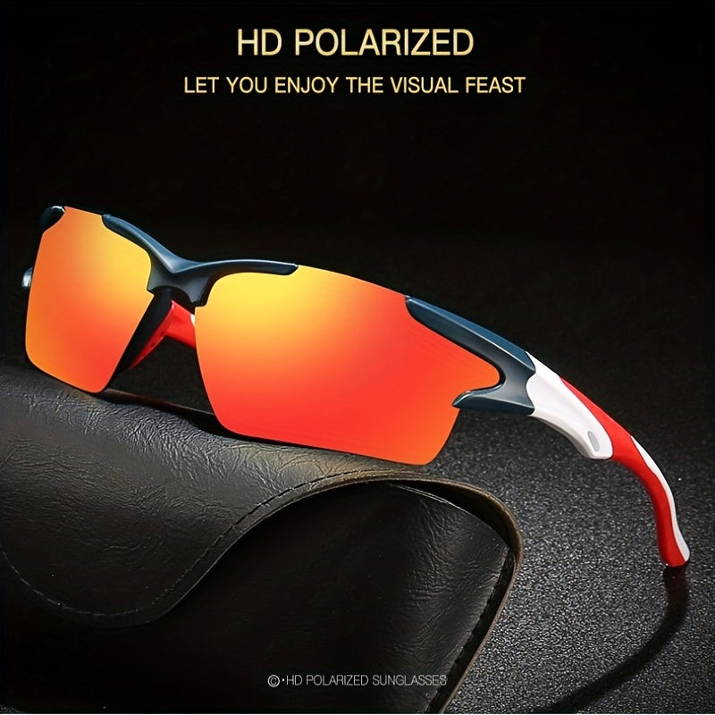 Men's Polarized Square Sunglasses Sports Cycling UV Protection