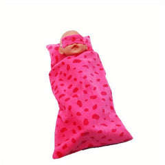 18" Doll Sleeping Bag Set DIY Girl Doll Bedding Set
