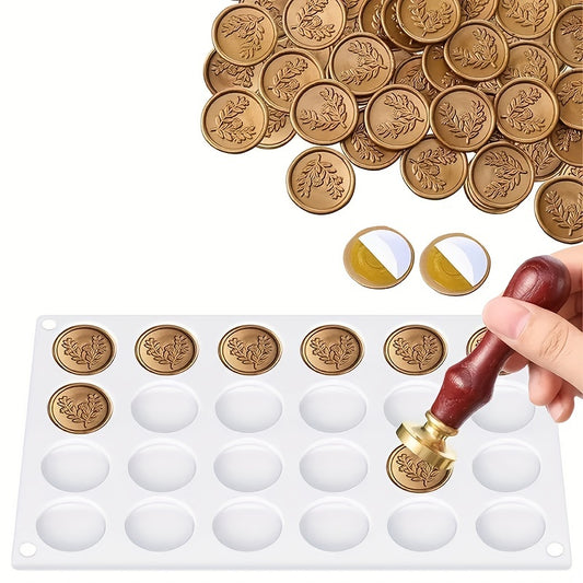 Sealing Wax Mat Stamp Wax Mat With 24 Cells Mold DIY Silicone Mould