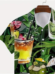 Men's Hawaiian Shirt Summer Vacation Resort Top
