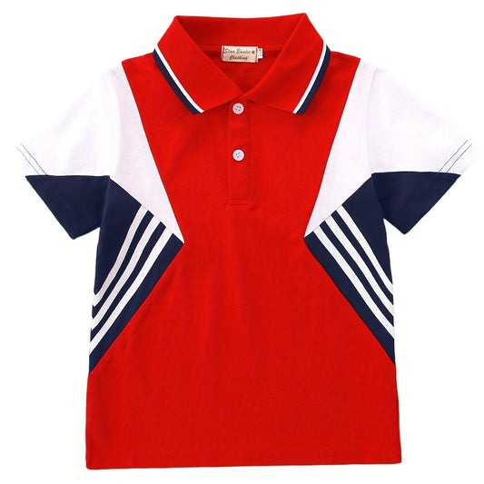 Summer Ready Polo Shirts for Boys & Girls Matching Lapel Tops