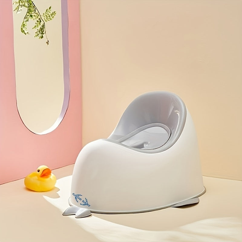 Adorable Whale Pattern Backrest Toilet for Kids