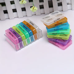 Weekly Pill Organizer 7 Pill Box Pill Case Portable Medicine Box
