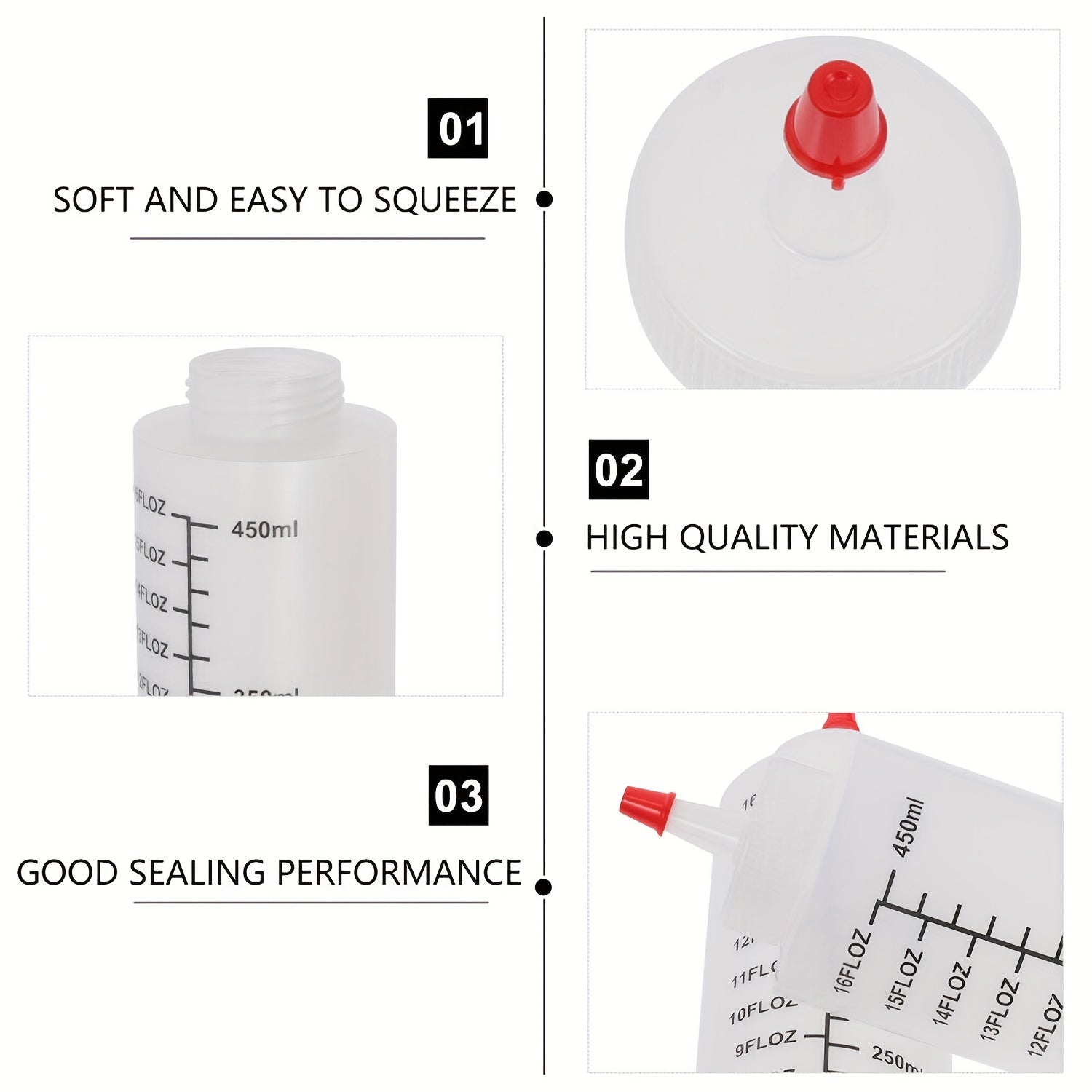 1pc Squeeze Bottles Sauce Condiment Squeeze Bo